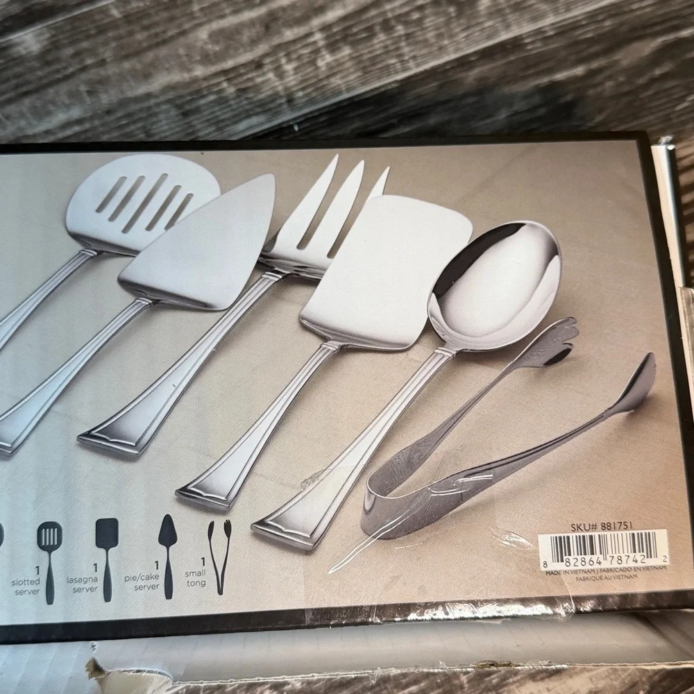 Lenox Fonthill 6-piece Entertainment/Hostess Serving Set EUC